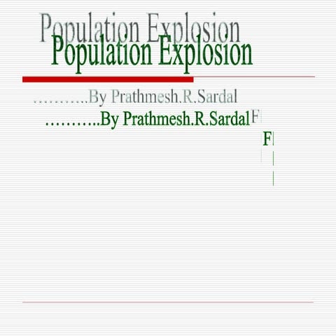 Population explosion