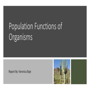 Population ecology grade 10 | PPTX