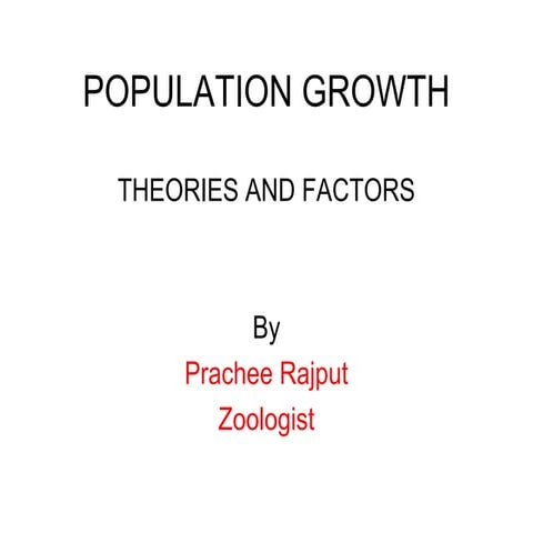 Population growth