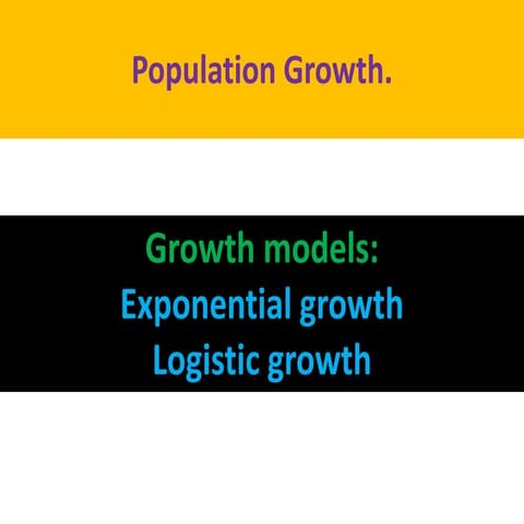 Population growth