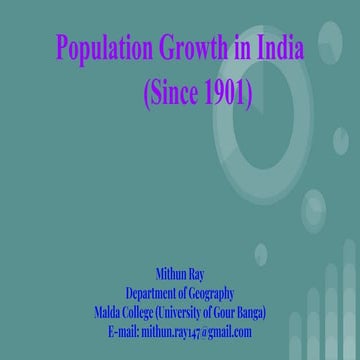 Population Growth in India 