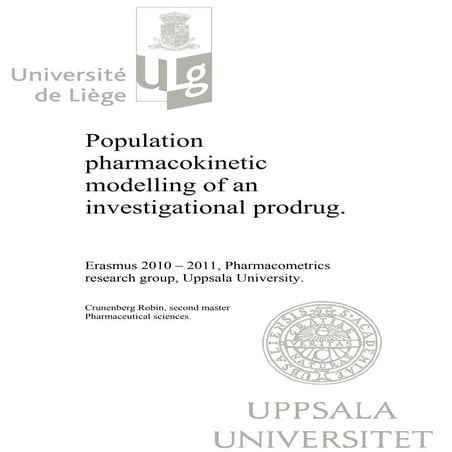 Population Pharmacokinetic Modelling of an investigational prodrug. Crunenber...