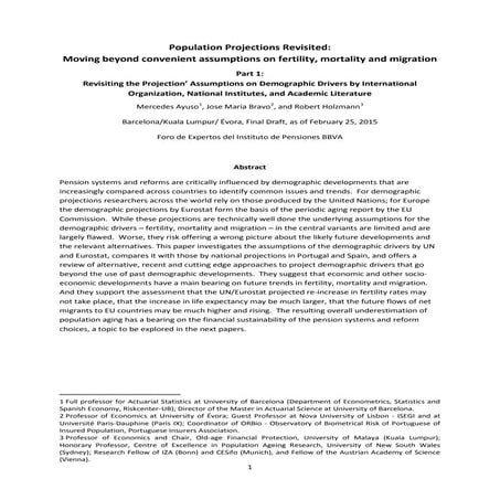 Population projections 