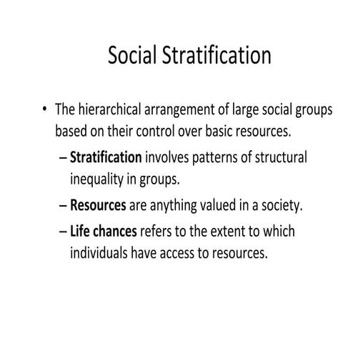 Population Stratification, U.S. 1 C