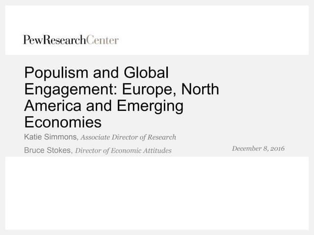 Populism and global engagement euro...