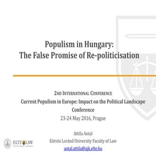Populism in Hungary the false promi...
