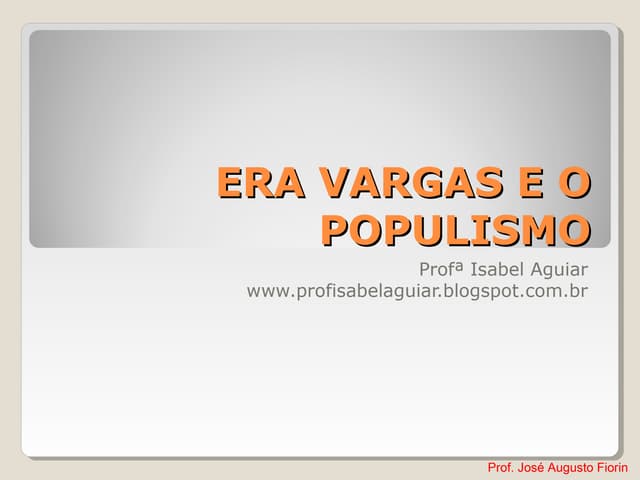 Populismo