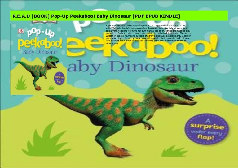 pop up peekaboo baby dinosaur