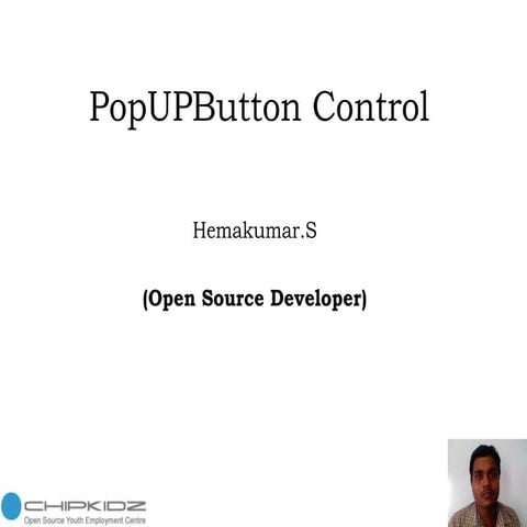 Pop upbutton control