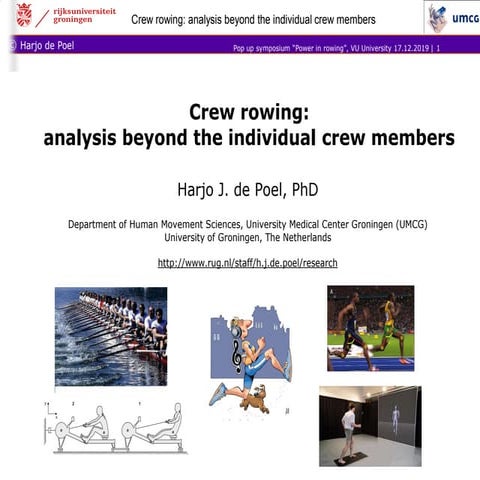 Power in Rowing Symposium: Harjo de Poel