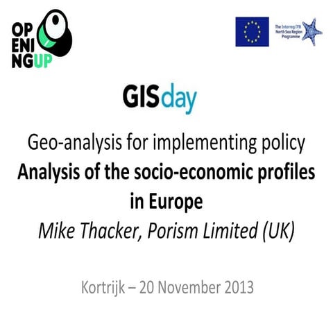 Analysis of the socio-economic profiles in Europe