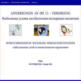 Dr. Bodo Bertram - Cochlear Implant...