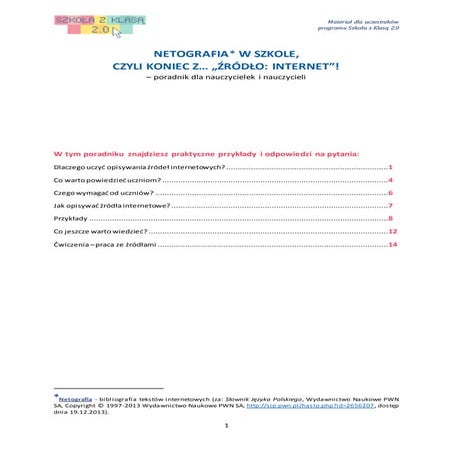 Poradnik netograficzny