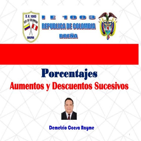 Porcentajes -  Aumentos y Descuentos sucesivos  ccesa007