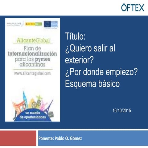 Por dónde empiezo a exportar