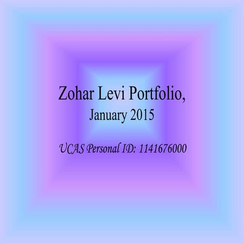 Porfolio for Nottingham Trent uni