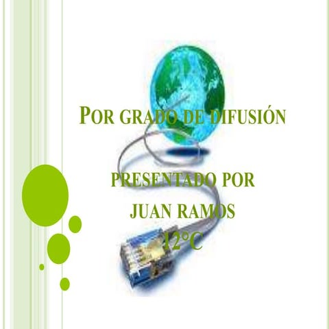 Por grado de difusión