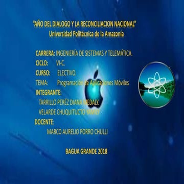 Porgramacion de aplicaciones moviles