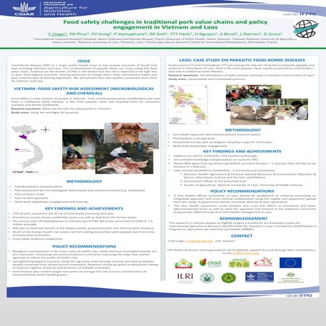Food safety challenges in traditional pork value chains and policy engagement...