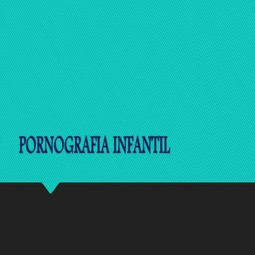 Pornografia infantil 