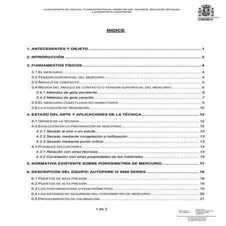 Porosimetria de mercurio