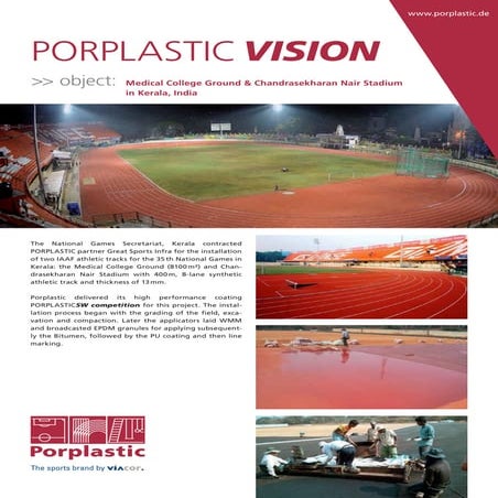 Athletic track in India