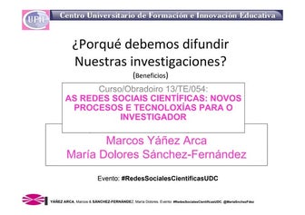 Porque debemos difundir nuestras investigaciones