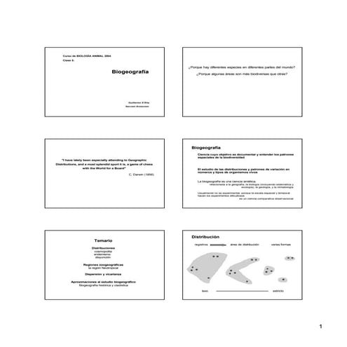 ¿Porque hay diferentes especies en diferentes partes del mundo