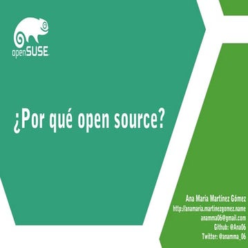 ¿Por qué open source?