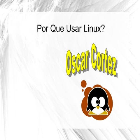 Por que usar linux