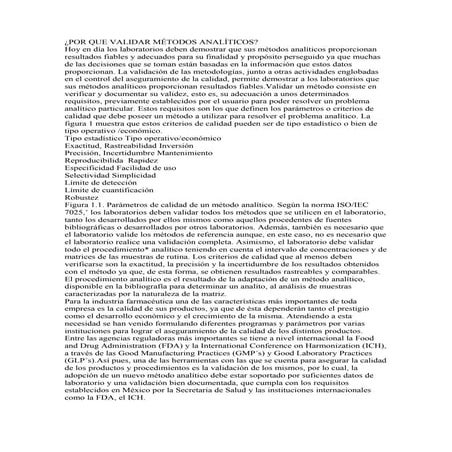 Por que validar métodos analíticos