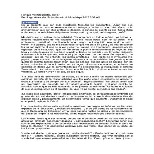 Por qué me hizo perder profe.