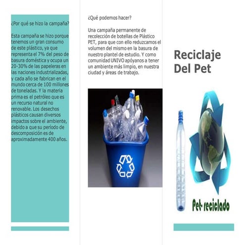 Reciclaje Del Pet | PPT