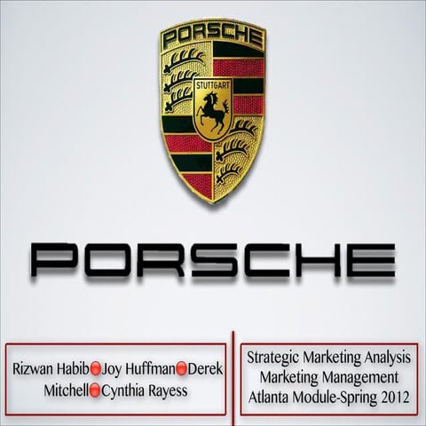 Porsche Strategic Marketing Analysis