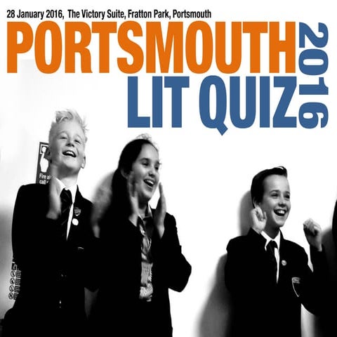 The Portsmouth Literary Quiz 2016