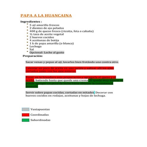oraciones compuestas