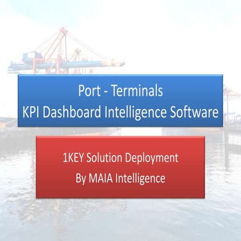 KPI Dashboard for Port Terminals