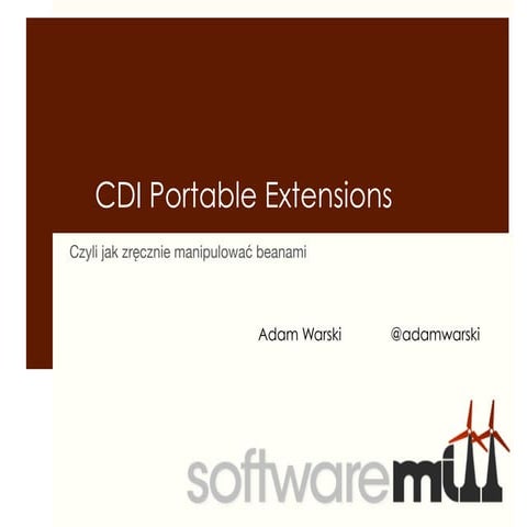 CDI Portable Extensions