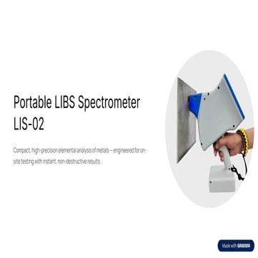 Portable LIBS Spectrometer LIS-02: High-Precision On-Site Metal ...