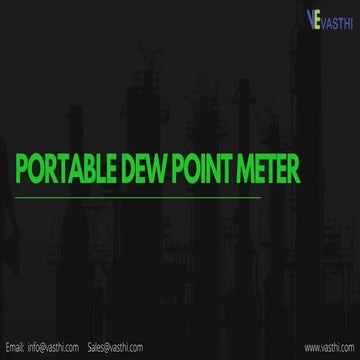 Portable dew point meter | PDF