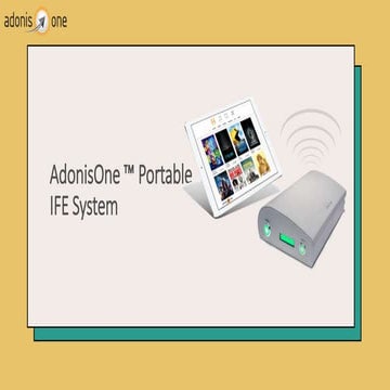 portable ife system | AdonisOne | PPTX
