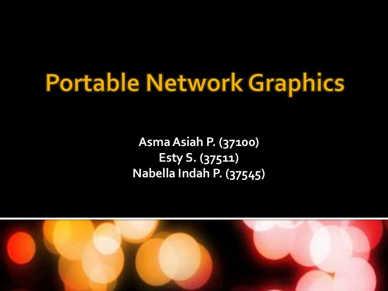 Portable network graphics