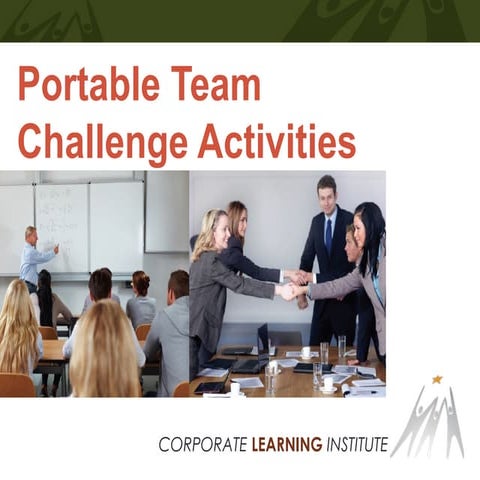 Portable team challenge activities 2015