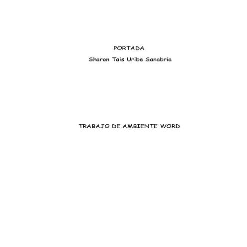 TRABAJO DE AMBIENTE WORD