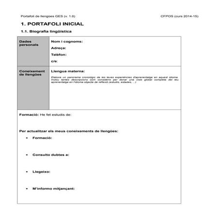 Portafoli de llengües GES (versió 1.0)