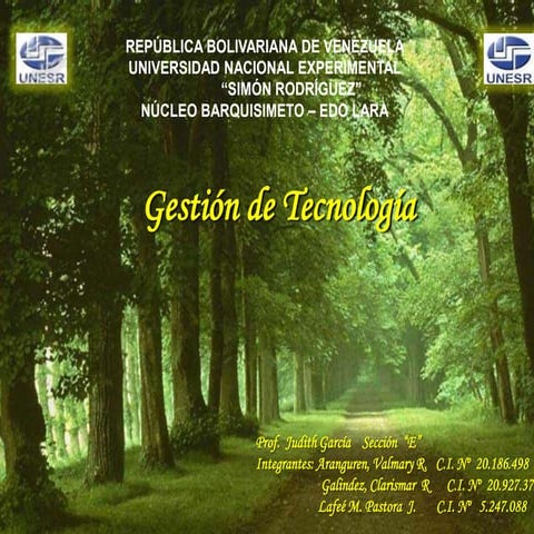  Portafolio gestión de la tecnologia