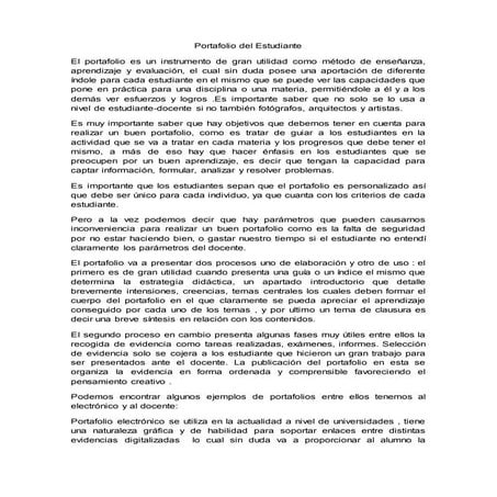 Portafolio del-estudiante