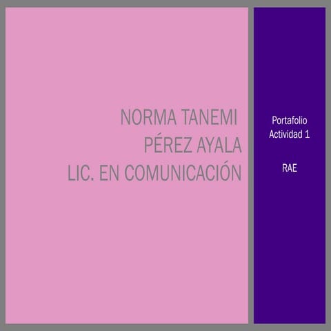 REA Norma Tanemi_Portafolio1 | PPT
