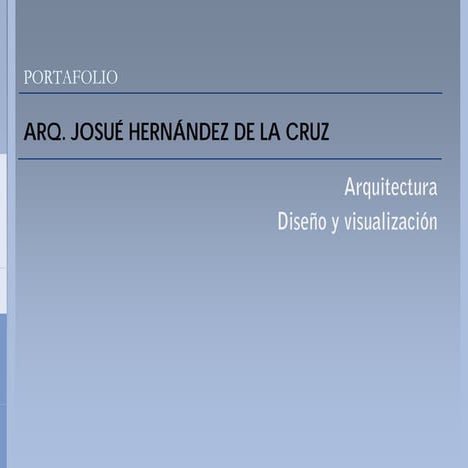 Portafolio de arquitectura
