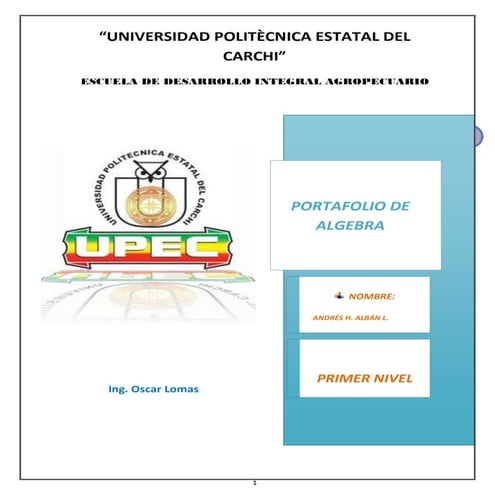 Portafolio de algebra